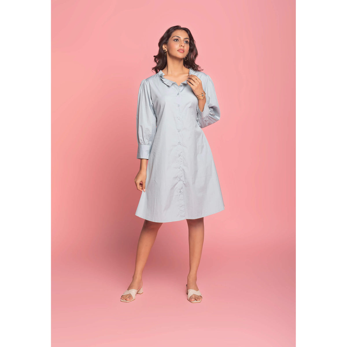 The Petal Collar Dress