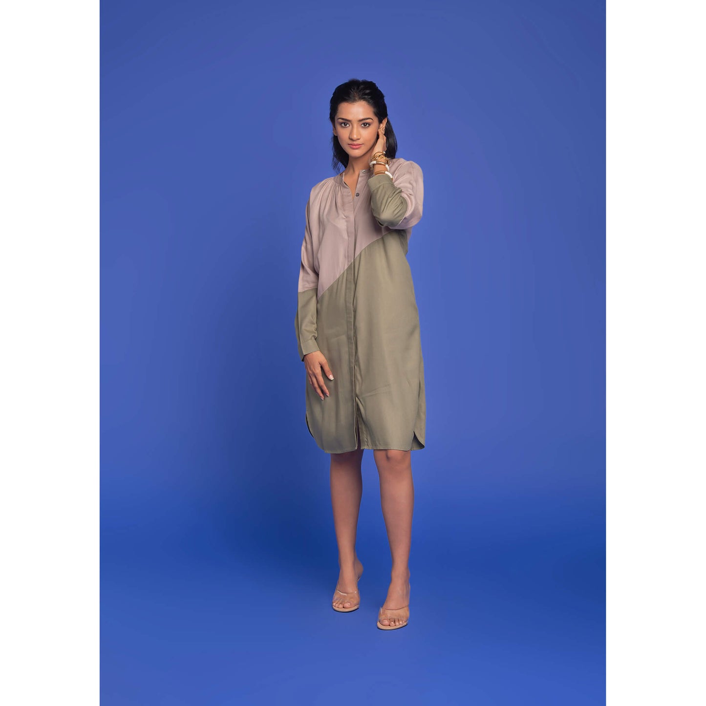 The Sage and Sand Split Dress