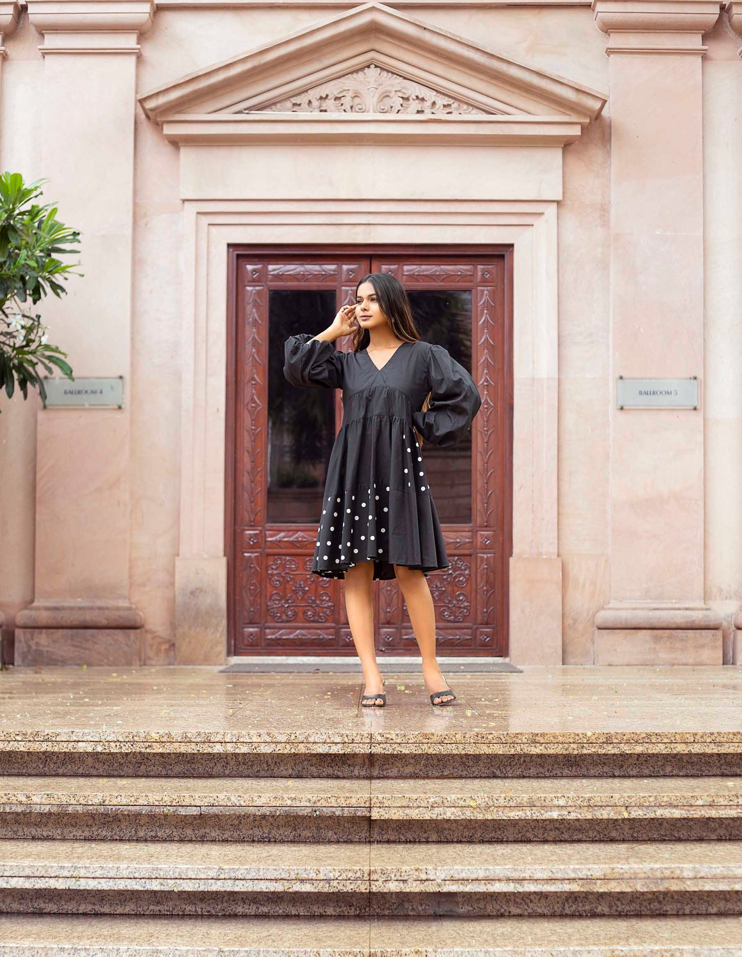 EASY SWING POLKA DRESS