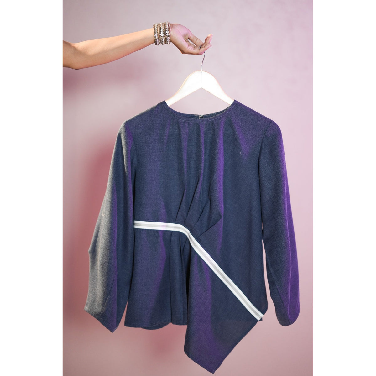 The Easy Pleaty Denim Top