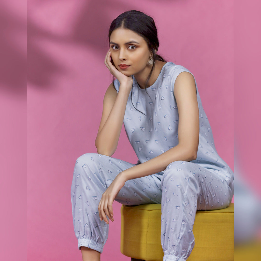 SWING AND BAND COORD SET - The top is cut on bias which makes it drape and flow beautifully and has a subtle stretch that makes it comfortable to wear. The pant too has a chic and elegant look which creates a casual and effortless outfit.