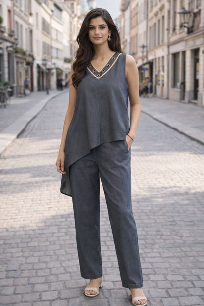 The Eyelet Asymmetric Co-ord Set