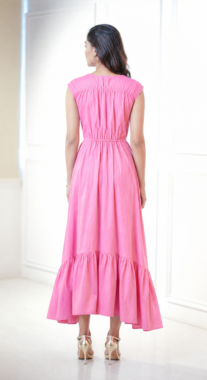 Elasticated Ruched Dress