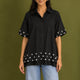 The Oversized Polka Trim Shirt