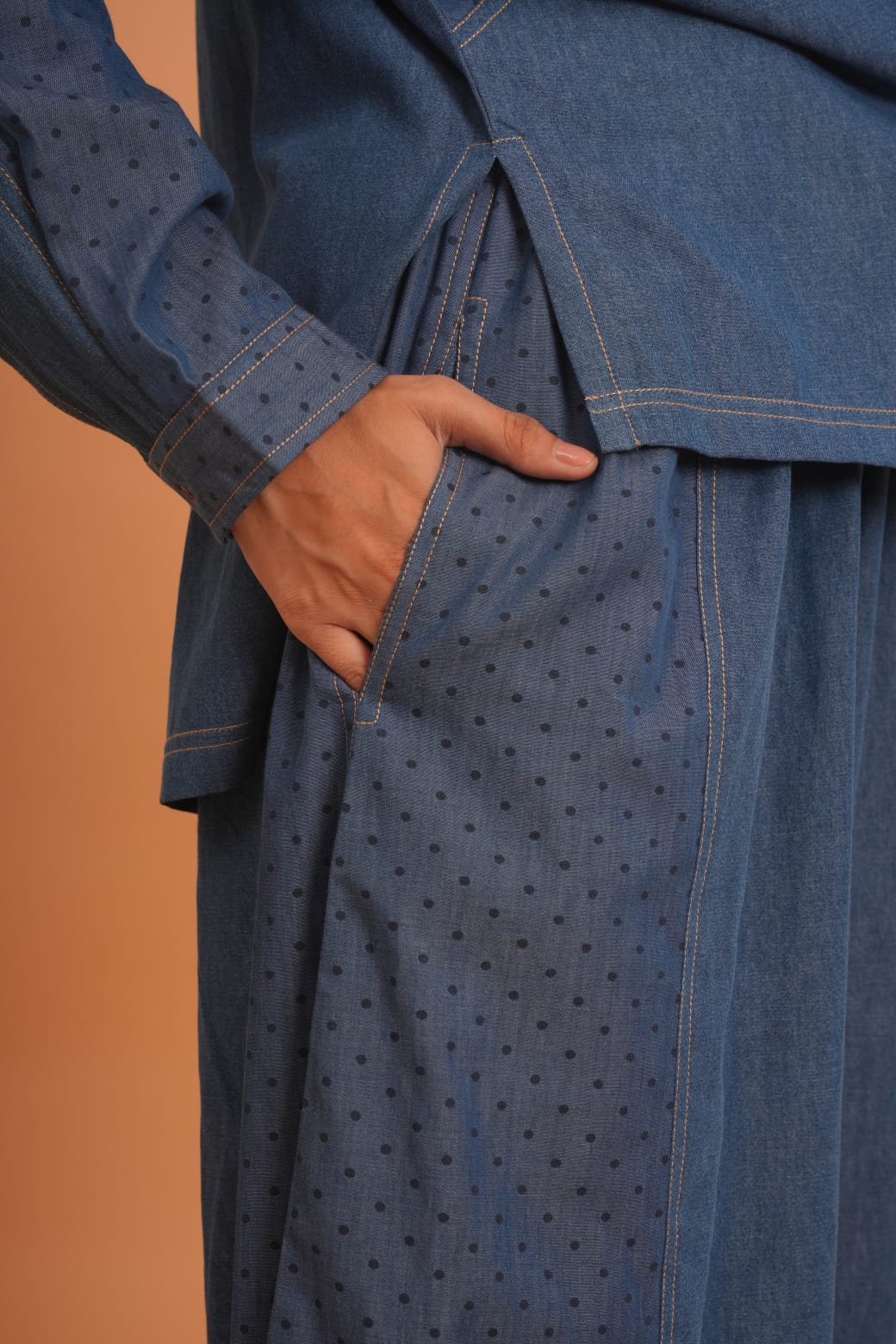 The Denim Dot Block Coord Set