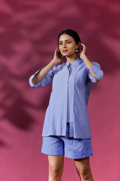 LAYERED PANEL SHIRT