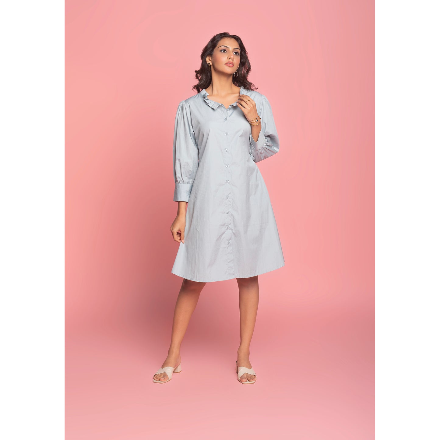 The Petal Collar Dress