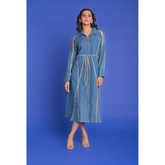 The Linear Denim dress