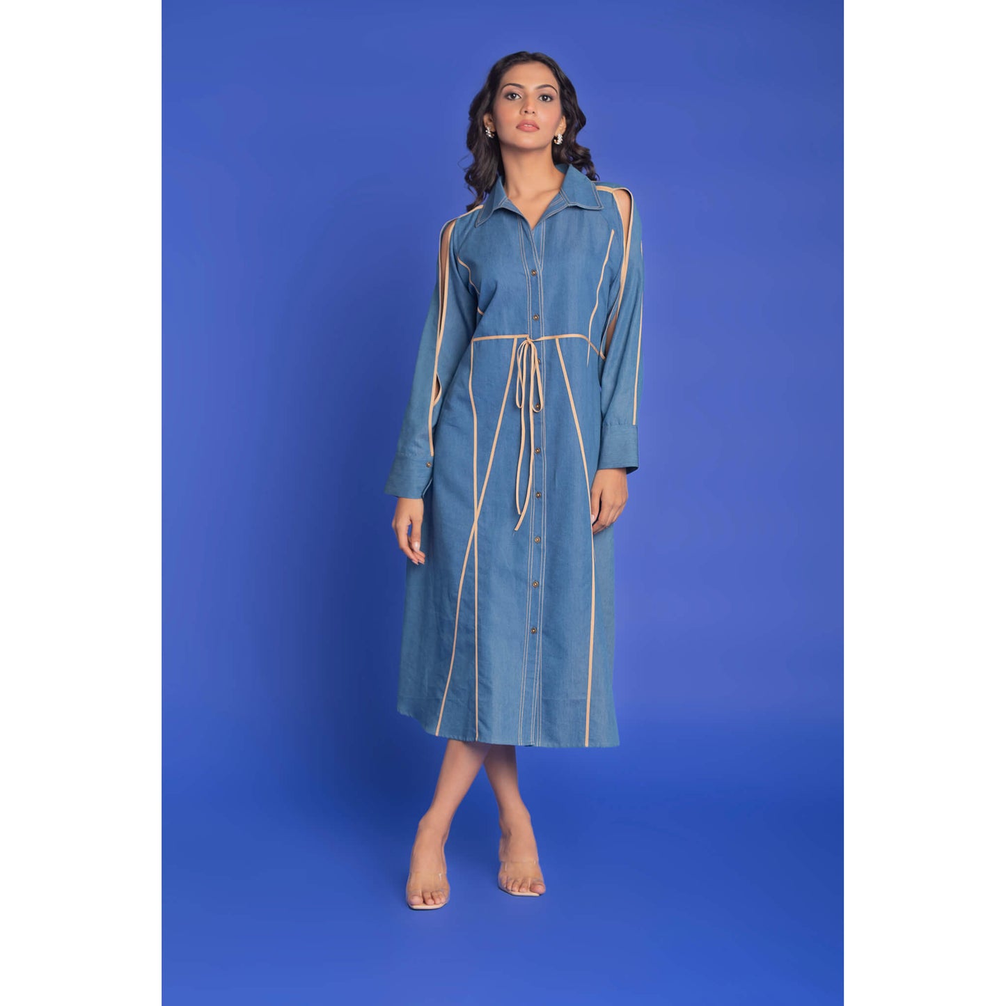 The Linear Denim dress