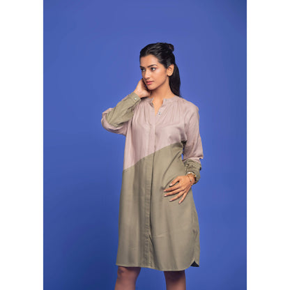 The Sage and Sand Split dress