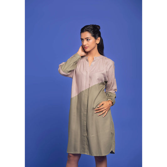 The Sage and Sand Split dress