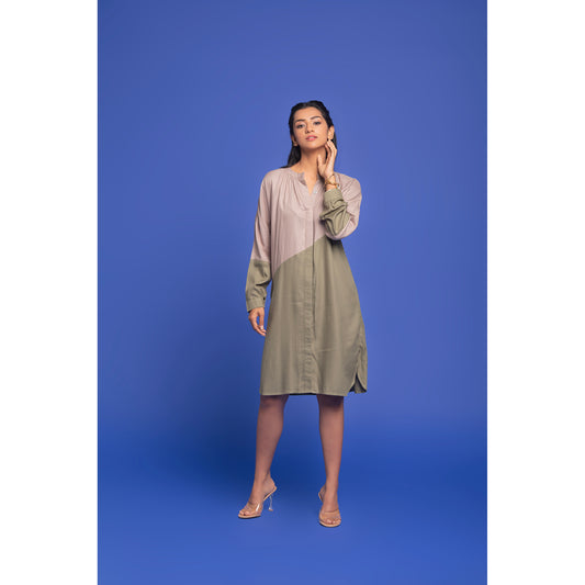 The Sage and Sand Split dress