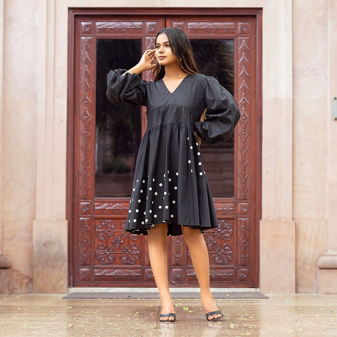 EASY SWING POLKA DRESS