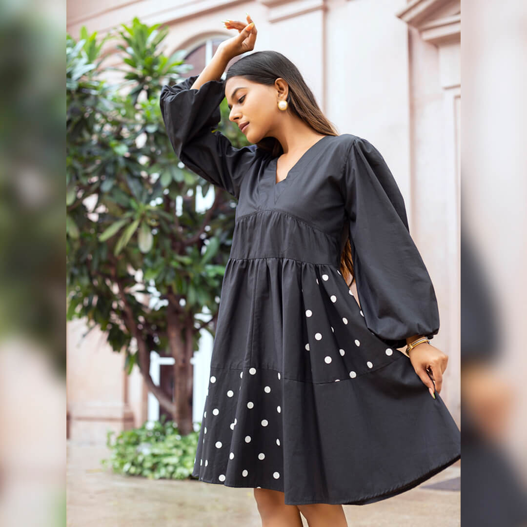 EASY SWING POLKA DRESS