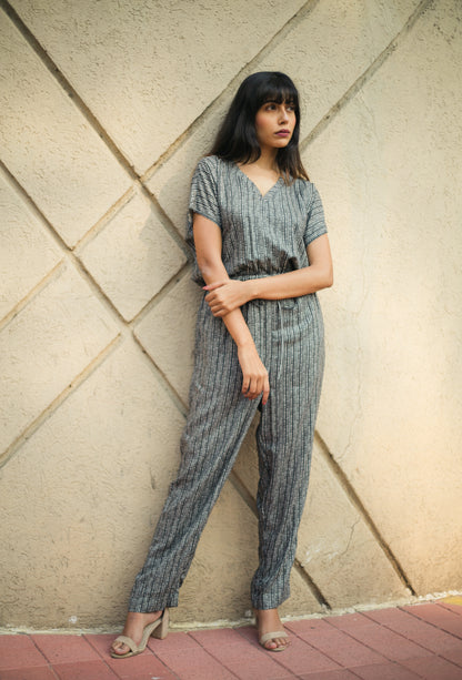 PRINTED VISCOSE JUMPSUIT