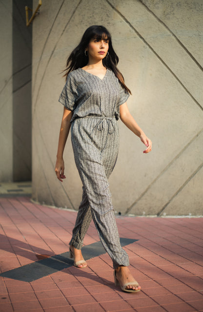 PRINTED VISCOSE JUMPSUIT