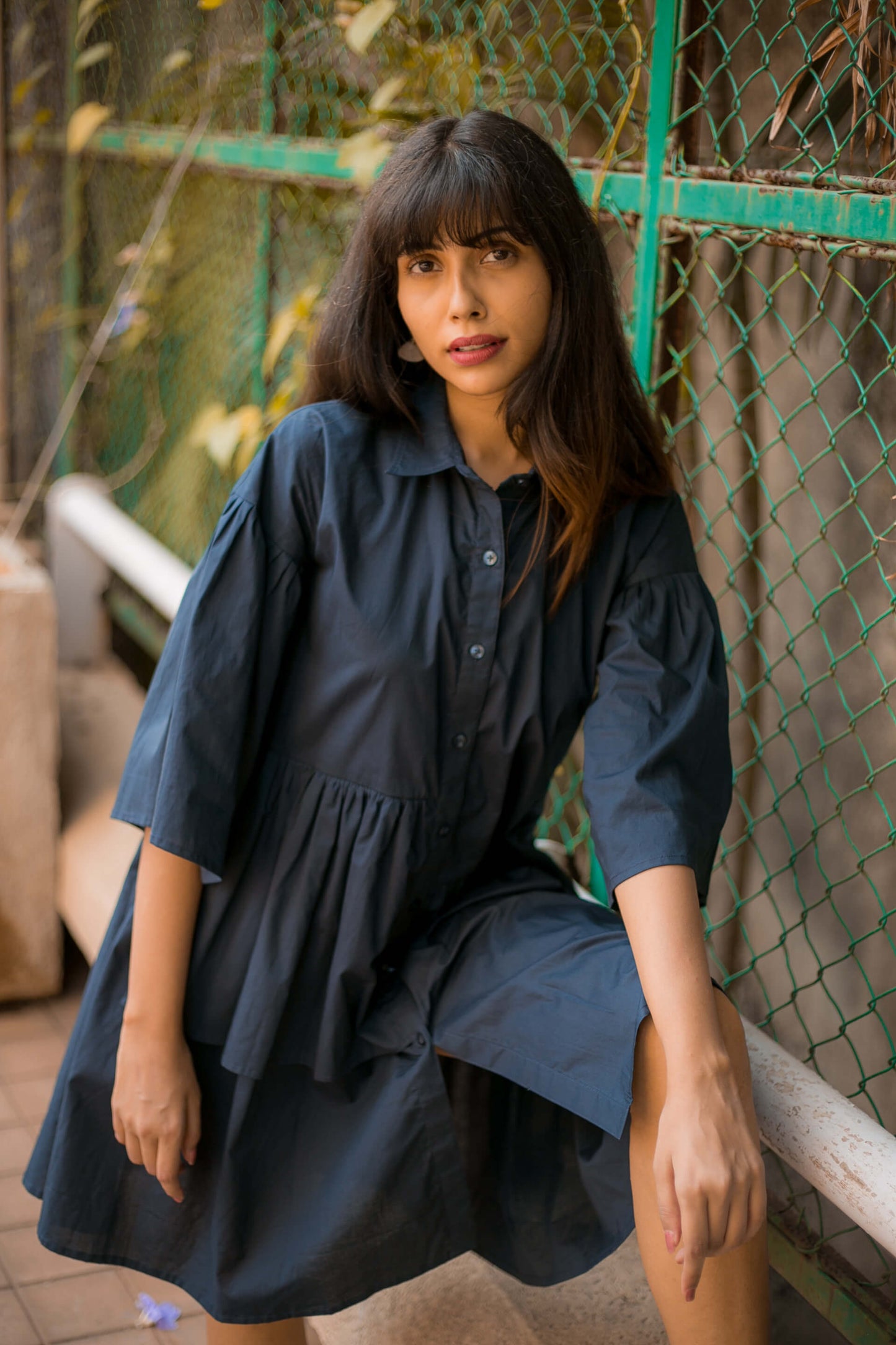 CASCADING FRILL DRESS