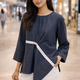 The Easy Pleaty Denim Top