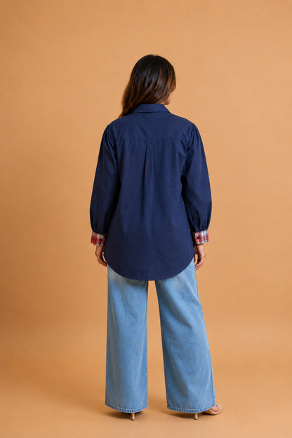 The Denim Dhamaka Fabric Fusion Shirt