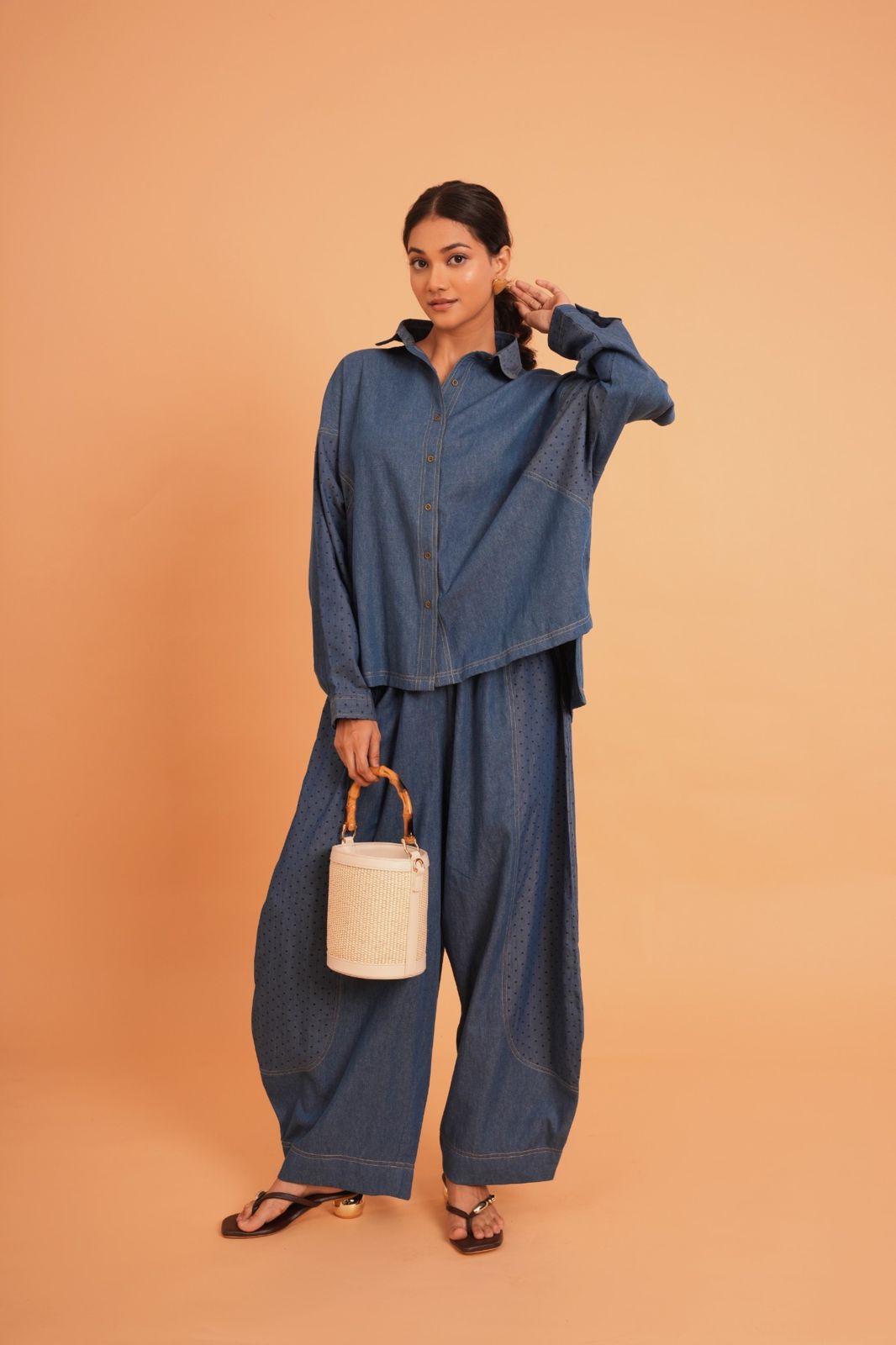 The Denim Dot Block Coord Set