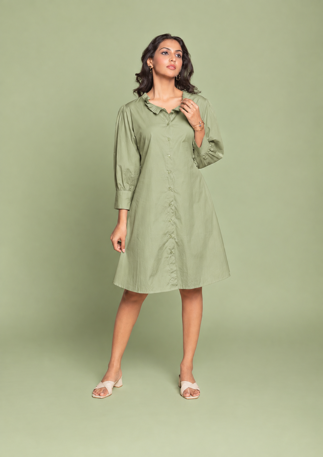 The Petal Collar Dress
