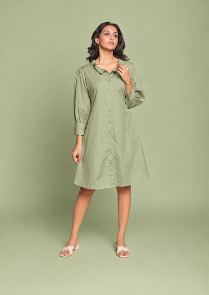 The Petal Collar Dress