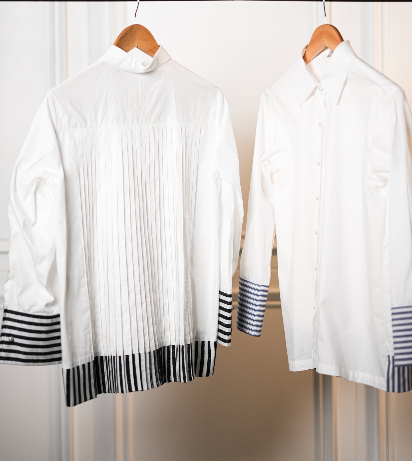 Pleated Back Poplin Shirt