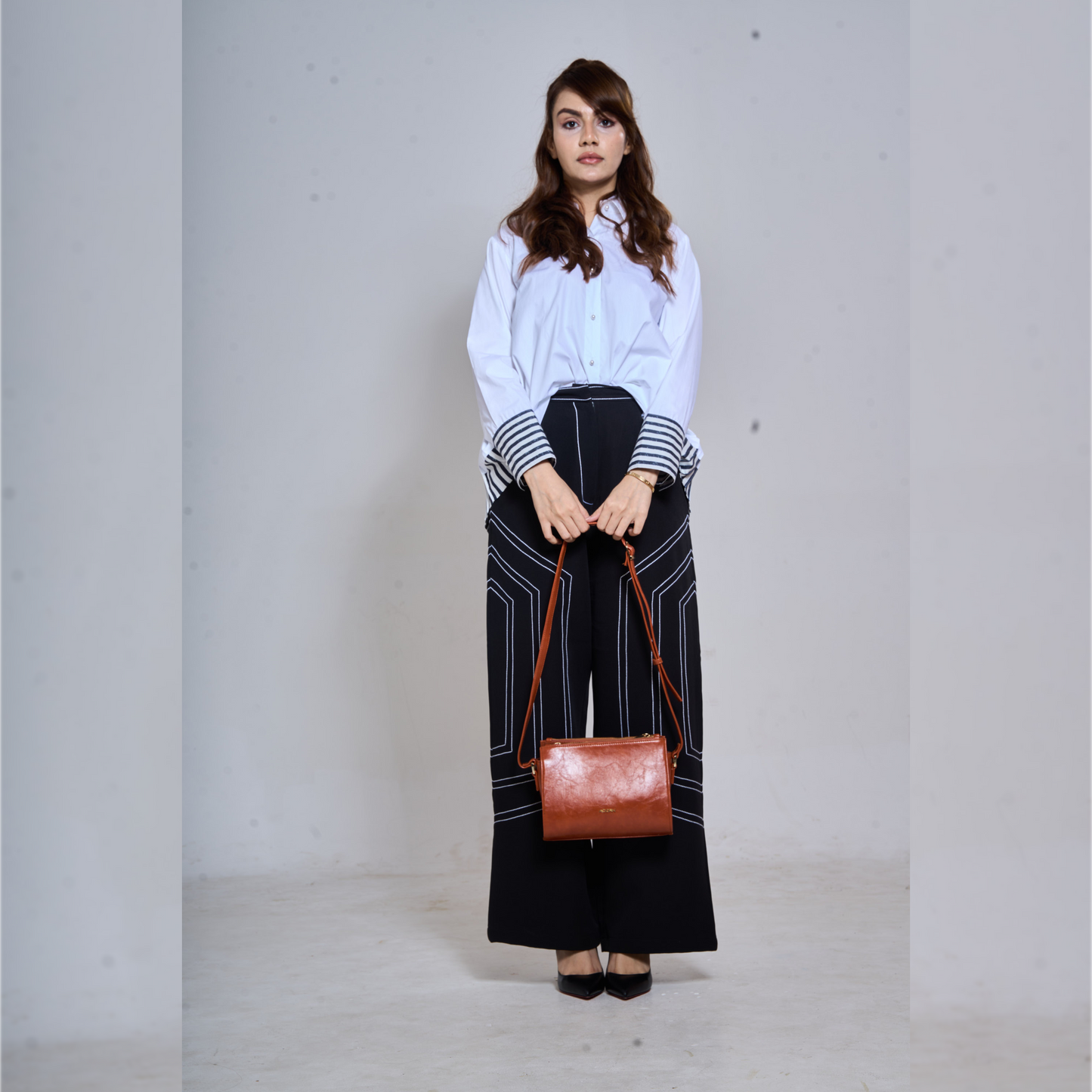 Pleated Back Poplin Shirt