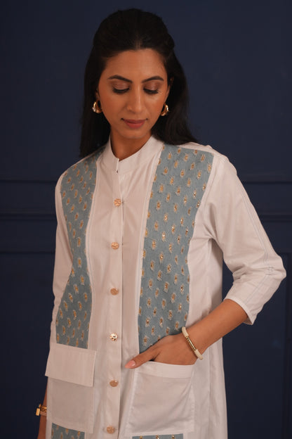 The Denim Dhamaka Panel Statement Dress