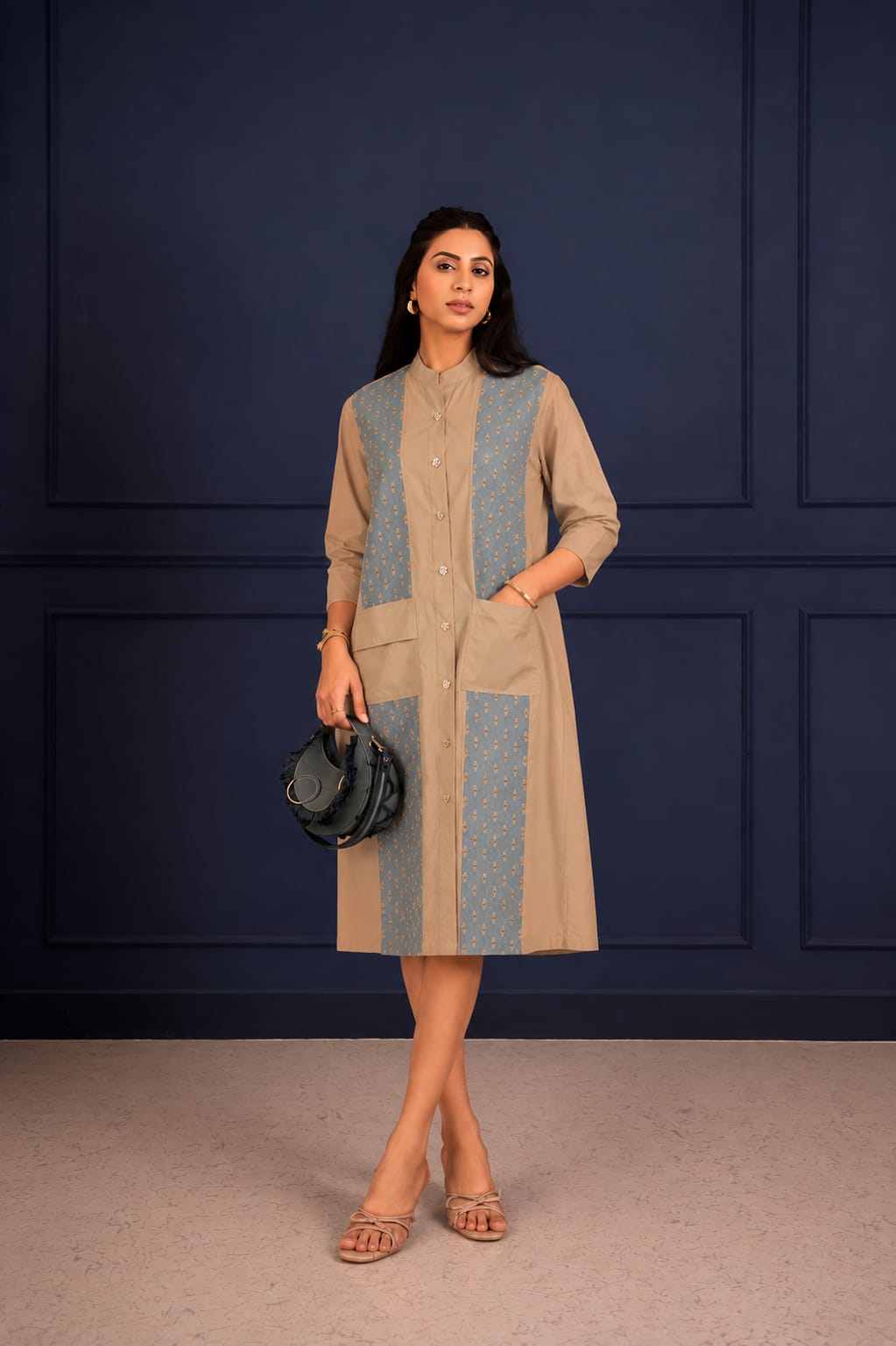 The Denim Dhamaka Panel Statement Dress