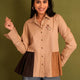 The Coffee Color Block Shirt