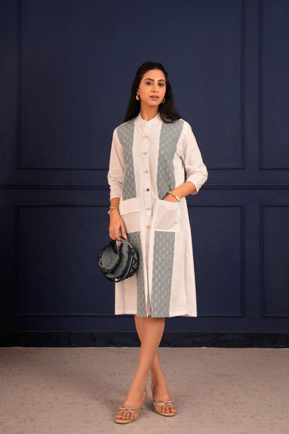 The Denim Dhamaka Panel Statement Dress