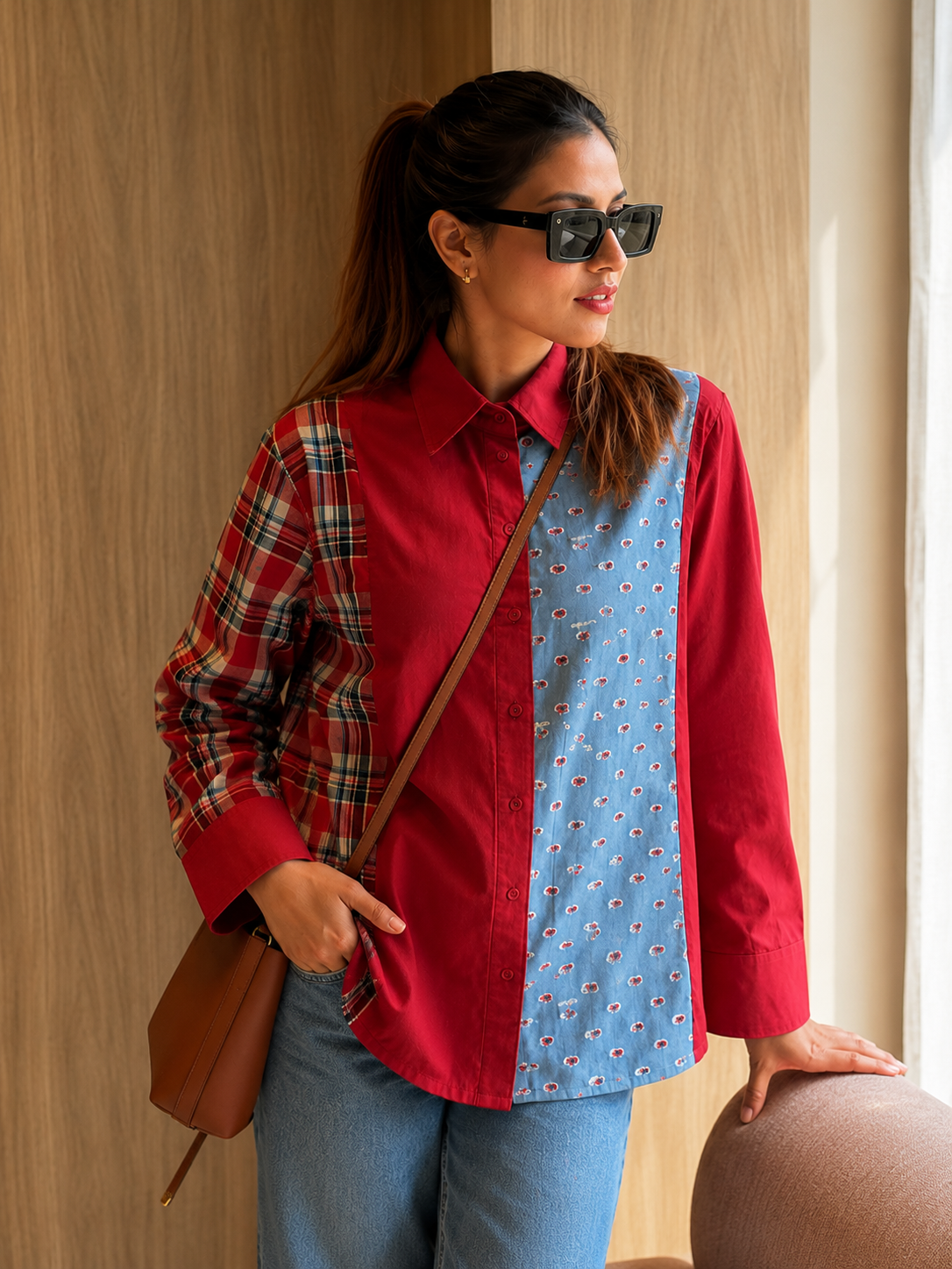 The Denim Dhamaka Fabric Fusion Shirt