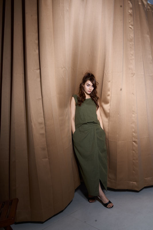 The Draped Calm Jumpsuit