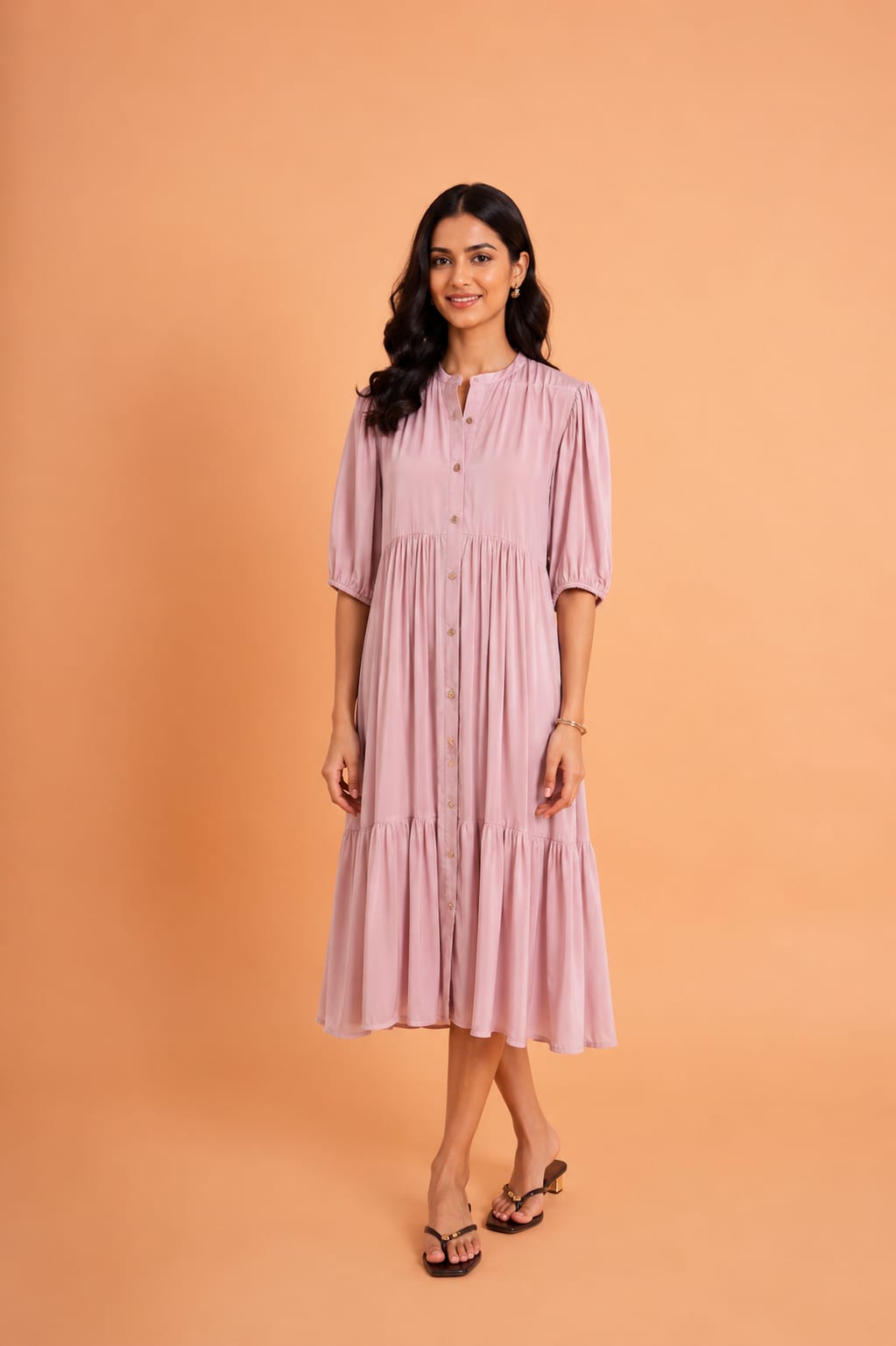 The Soft Flow Midi Dress