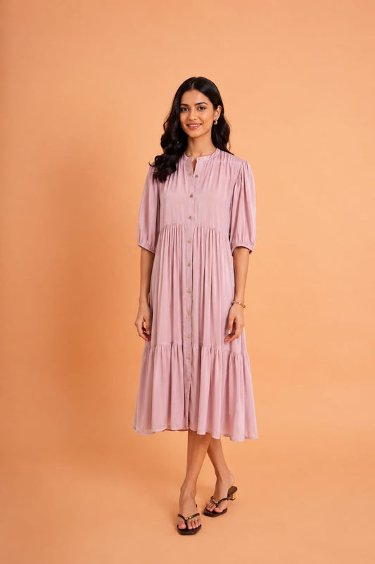 The Soft Flow Midi Dress