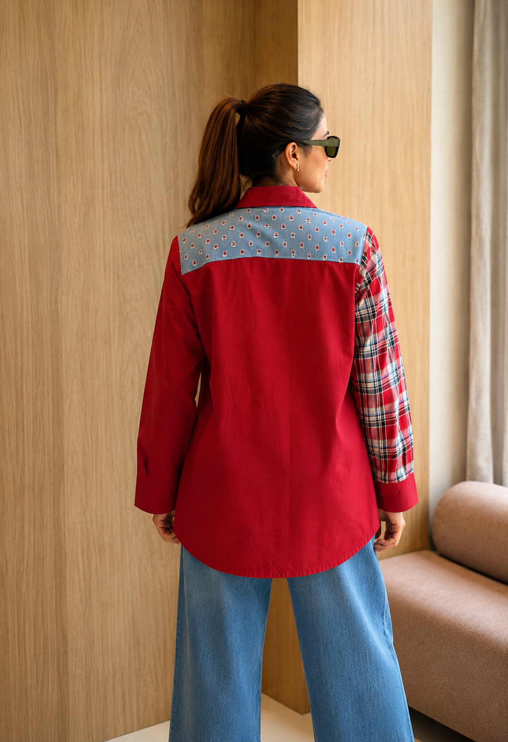 The Denim Dhamaka Fabric Fusion Shirt