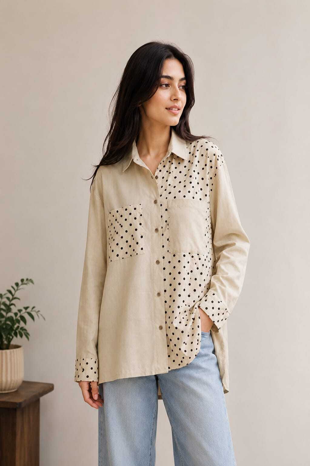 The Polka Patch shirt